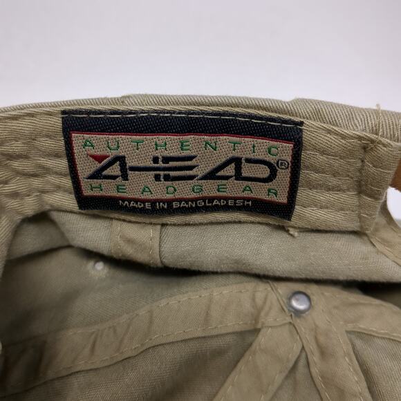 Palmetto Hall Baseball Cap Beige One Size Adjustable US Flag Patriotic Ahead - Picture 9 of 9